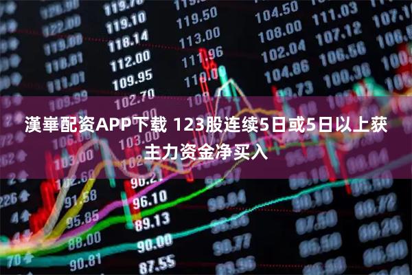 漢崋配资APP下载 123股连续5日或5日以上获主力资金净买入