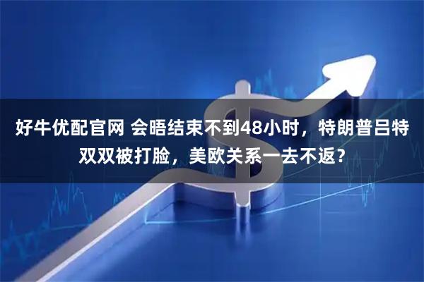 好牛优配官网 会晤结束不到48小时，特朗普吕特双双被打脸，美欧关系一去不返？